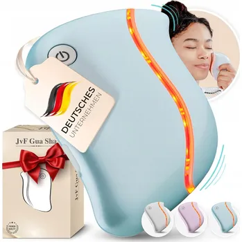 Masážní přístroj MASÁŽNÍ PŘÍSTROJ GUA SHA NA OBLIČEJ USB TEPLO LED PROTI STÁRNUTÍ LIFTING VIBRACE