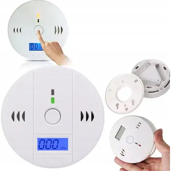 Zabezpečovací technika DETEKTOR OXIDU UHELNATÉHO SENZOR PLYNU BEZDRÁTOVÝ LCD ALARM