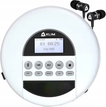 CD přehrávač DISCMAN CD PŘEHRÁVAČ ČTEČKA TF CDRW MP3 FM RÁDIO BLUETOOTH 14H PŘEHRÁVÁNÍ