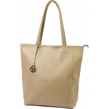 Kabelka Gregorio shopper kabelka z pravé kůže béžová