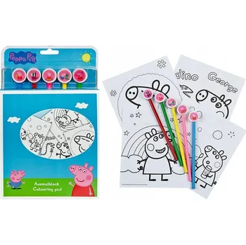 Výtvarná sada Výtvarná sada Cass Film prasátko Pepa omalovánka 1 ks vícebarevná