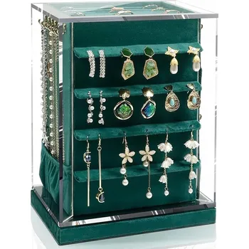 Šperkovnice ORGANIZÉR KUFŘÍK ŠPERKOVNICE NA BIŽUTERII DÁREK KRABIČKA