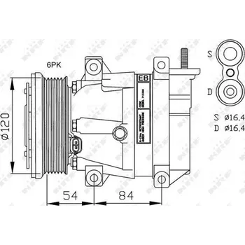 Klimatizace automobilu Kompresor, klimatizace NRF NRF32484G