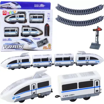 Vláček a vláčkodráha Elektrický rychlovlak City Express s kolejemi, 13 dílů