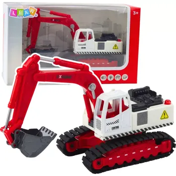 Pásové rypadlo s kovovou lžící, otočnou kabinou, světly a zvuky