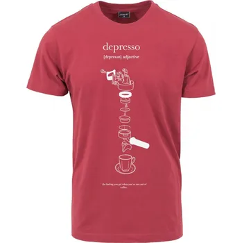 Pánské tričko Depresso Tee - ruby S
