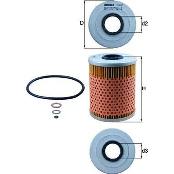Olejový filtr Olejový filtr MAHLE OX 68D