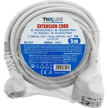 elektrický kabel Prodlužovací přívod 1 zásuvka, 5m, TR 319 F TRIXLINE