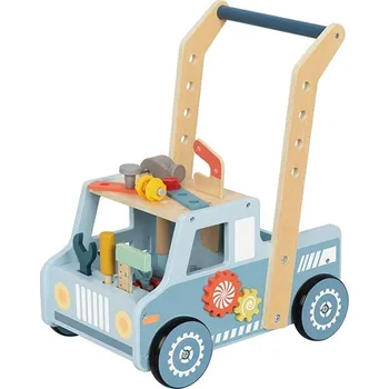 Dřevěná hračka Dřevěné dětské chodítko 2 v 1