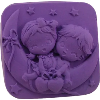Mýdlo Silikonová forma na mýdlo holčička a chlapeček