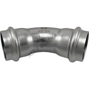 Instalatérský materiál H-LINE nerezový lisovací oblouk 45° FF, INOXPRESS 304 (nerez) - 18 H-LINE.X041