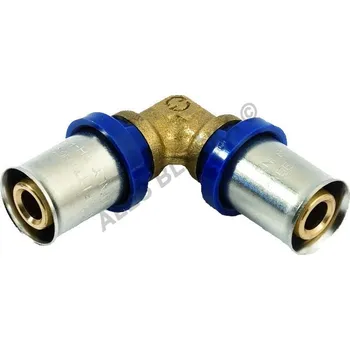 Fitinka GENERAL FITTINGS - Itálie | H-LINE lisovací koleno oboustrané, PRESS (pro PEX-AL, plastohliníkové trubky) - 16x16 H1703