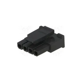 Elektrický konektor Plug wire-board female Micro-Fit 3.0 3mm PIN 4 w/o contacts