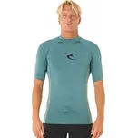 Pánské lycrové triko RIP CURL WAVES, krátký rukáv - XL bluestone