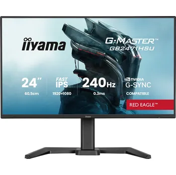 Monitor iiyama G-Master/GB2471HSU-B1/23,8"/IPS/FHD/240Hz/0,3ms/Černá/3R