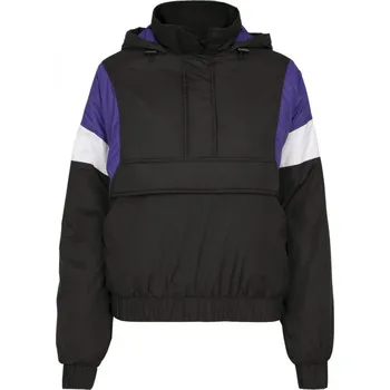Dámská větrovka Ladies 3-Tone Padded Pull Over Jacket - black/ultraviolet/white S