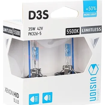 Autožárovka krabička D3S 42V 35W PK32D-5 VISION + 50% 5500K