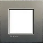 BTicino LivingLight rámeček hranatý 2-modulový LNA4802AE barva Šedá