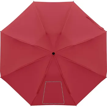 Deštník 23'' skládací deštník 5 SEGMENT 1, 210x210mm Sítotisk, 1 barva