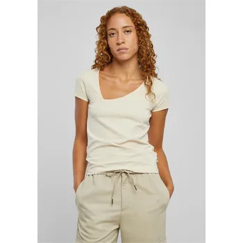 Pánské tričko Ladies Organic Asymmetric Neckline Tee - whitesand 3XL