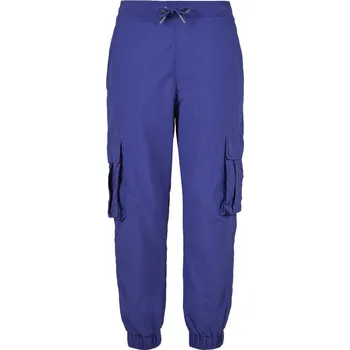 Dámské kalhoty Ladies High Waist Crinkle Nylon Cargo Pants - bluepurple S
