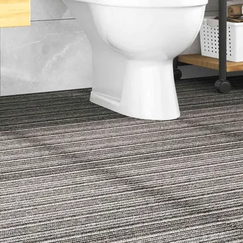 Venkovní dlažba vidaXL Kobercové podlahové dlaždice 20 ks 5 m² 50 x 50 cm [147309] Barva: antracitové pruhy