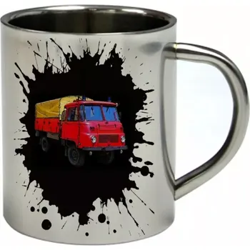 ROBUR nerezový hrnek s nákladním autem (hrnek nerezový dvouvrstvý)