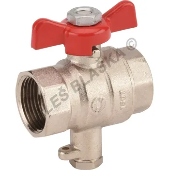 Ventil SFERACO - Francie | Kulový kohout (ventil) s jímkou pro teplotní čidlo M10x1 - 3/4" KK2985