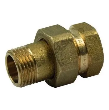 Instalatérský materiál TIEMME - Itálie | Radiátorové šroubení přímé mosazné (k radiátoru-topenářské) - MOSAZ (holendr) - 1/2" TM1555CP