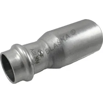 Instalatérský materiál H-LINE nerezová lisovací vsuvka redukovaná MxF, INOXPRESS 304 (nerez) - 22x18 H-LINE.X243