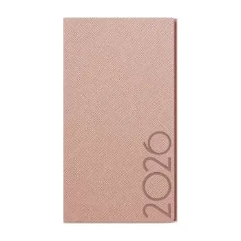 Diář Týdenní kapesní diář 2026 Tora - pudrový