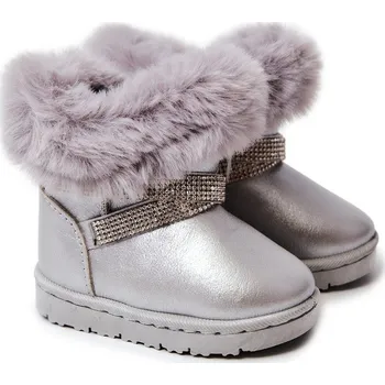 Dívčí sněhule dětské sněhule s kubickými zirkony stříbrný Hollee 35