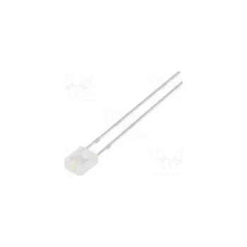 Dioda LED obdélníkový 2x4x5mm bílá studená 500÷750mcd 100° 20mA