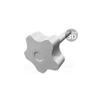 Nastavovací kolečko Ø 50mm Vněj.závit M10 60mm H 32mm