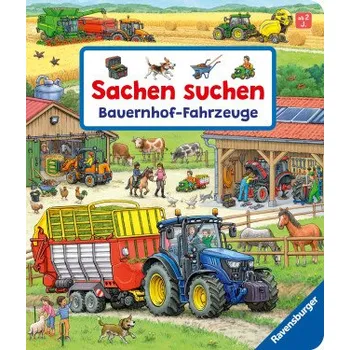 První čtění Sachen suchen: Bauernhof-Fahrzeuge, Pappbilderbuch mit Traktor, Mähdrescher und vielem mehr. Für Fahrzeugfans ab 2 Jahren (Stefan Seidel)(Leporelo)