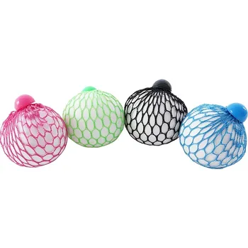 Dětský míč duhový antistresový míček v sítce