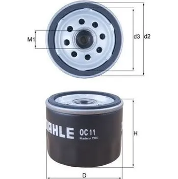 Olejový filtr Olejový filtr MAHLE OC 11