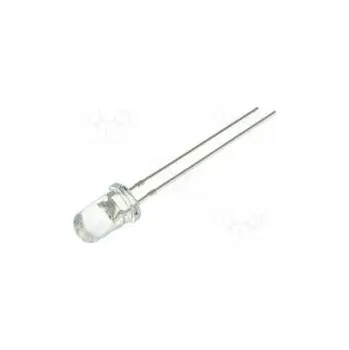 Polovodič LED 5mm zelená 12000÷14000mcd 30° 20mA 2,9÷3,6V