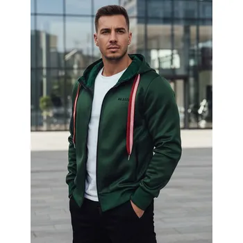 Pánská mikina Pánská mikina s kapucí BX5858 Barva: Zelená, Velikost: L