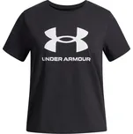 Dívčí tričko UNDER ARMOUR UA BIG LOGO SS-BLK - 152-158