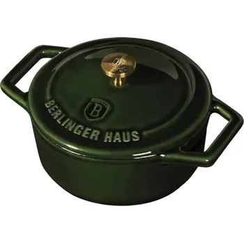 Hrnec Berlingerhaus Pekáč litinový s poklicí 10 cm Emerald Collection