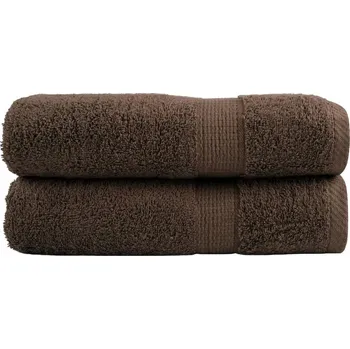 vidaXL Prémiové ručníky do sprchy SOLUND 2 ks hnědé 70x140 cm 600 g/m²