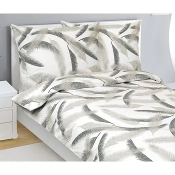 Bytový textil Povlečení krepové Šedá,Bílá BX1001407 - 140x220, 70x90 cm