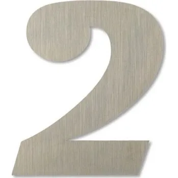 Nerezové domovní číslo 2 se závitem - Magneto Velikost: 12 cm
