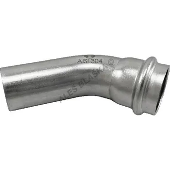 Instalatérský materiál H-LINE nerezový lisovací oblouk 45° MF, INOXPRESS 304 (nerez) - 35 H-LINE.X040