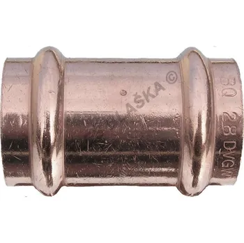 Fitinka EFFEBI - Itálie | CU měděný nátrubek (hrdlo) FxF , lisovací, PRESS, na měď trubky - 15mm CP.9270