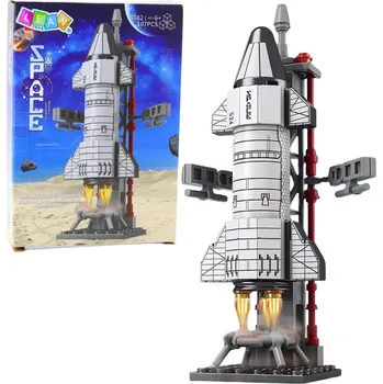 ostatní stavebnice Stavebnice vesmírná raketa s odpalovací věží, 107 dílků