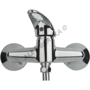Vodovodní baterie GUGLIELMI - Itálie | GEOS GS 5801 páková nástěnná sprchová bez příslušenství (vodovodní baterie) - CHROM GS5801