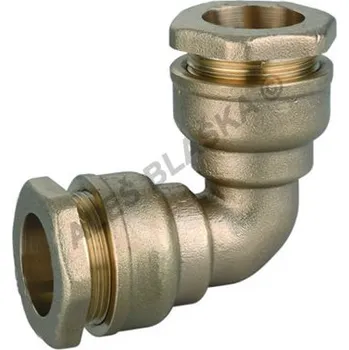 Vodovodní potrubí PE mosazná spojka koleno 90° na polyetylénové trubky (polyš) - 25x25 4809