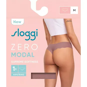 Kalhotky Dámské kalhotky ZERO Modal 2.0 Hipstring - CACAO - hnědé 1141 - SLOGGI BROWN XS